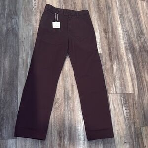 ZARA Origins Brown Denim Pants size 30 NEW